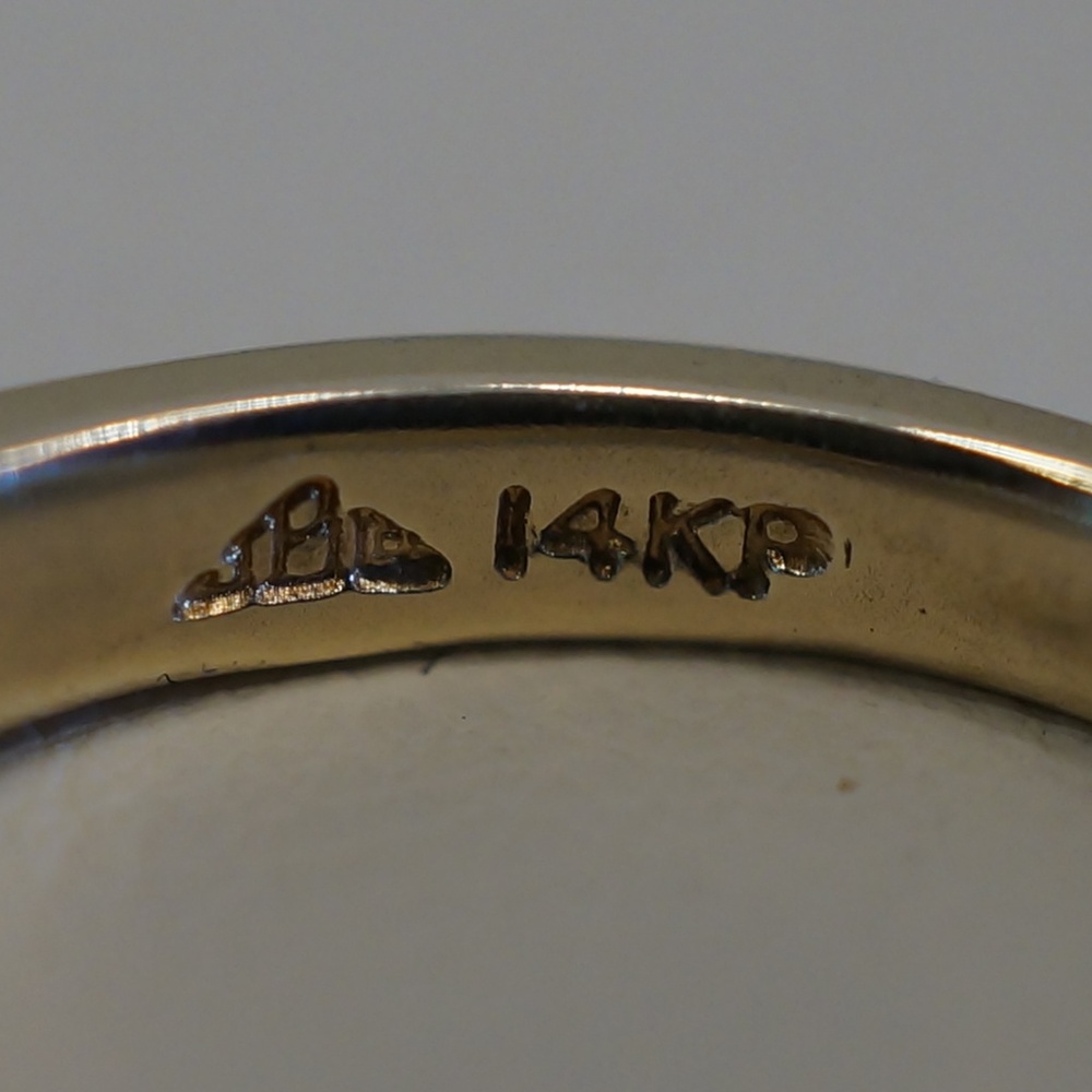 14KY Gold Genuine Aquamarine & Diamond Ring - Picture 4 of 8